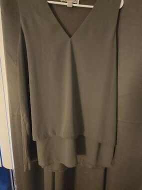 MICHAEL Michael Kors Olive V-Neck Layered Tunic
